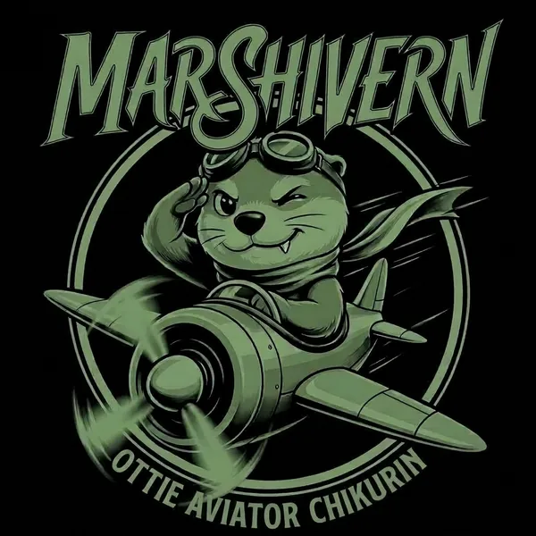 OTTIE AVIATOR CHIKURIN のエンブレム（Tシャツの前面のデザイン）